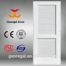 Solid wood white louvered doors